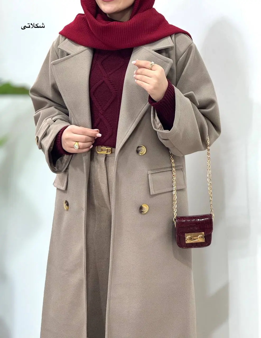 پالتو فوتر بلند آستردار سایدا